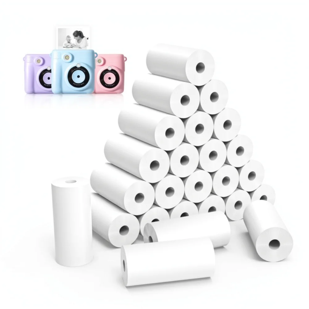 Premium Thermal Printing Paper For Children Camera 57x25mm BPA Free Durable Photo Roll Stationery School Office Paper