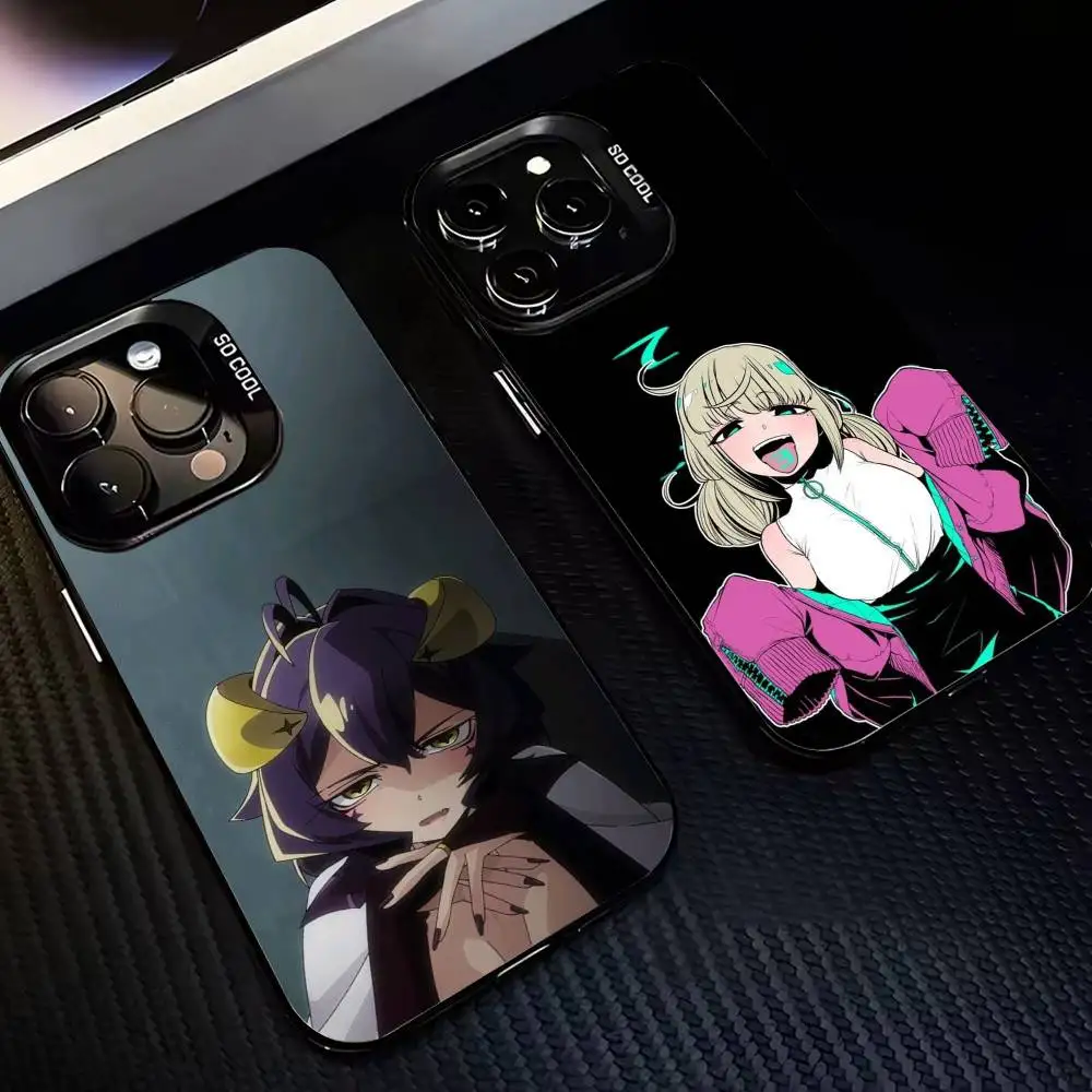 

G-Gushing O-Over M-Magical Girls Phone Case For iPhone17,16,15,14,13,12,11,Pro,MAX Gray Matte Silicone Black Cover