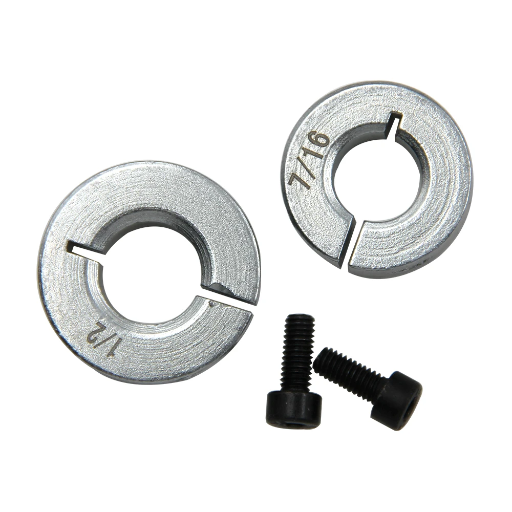 8pc Silver Imperial Positioning Ring Open Type Optical Shaft Fixing Ring Shaft Sleeve Limit Ring Locking Positioning Ring Tool