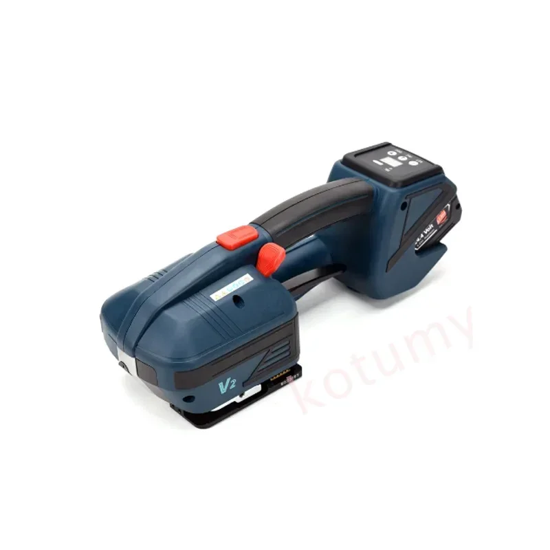 Hot sales Portable V2 Electric Strapping Machine 3200N Battery Powered Automatic Banding Package Tool For 13-16mm PET Belt 3