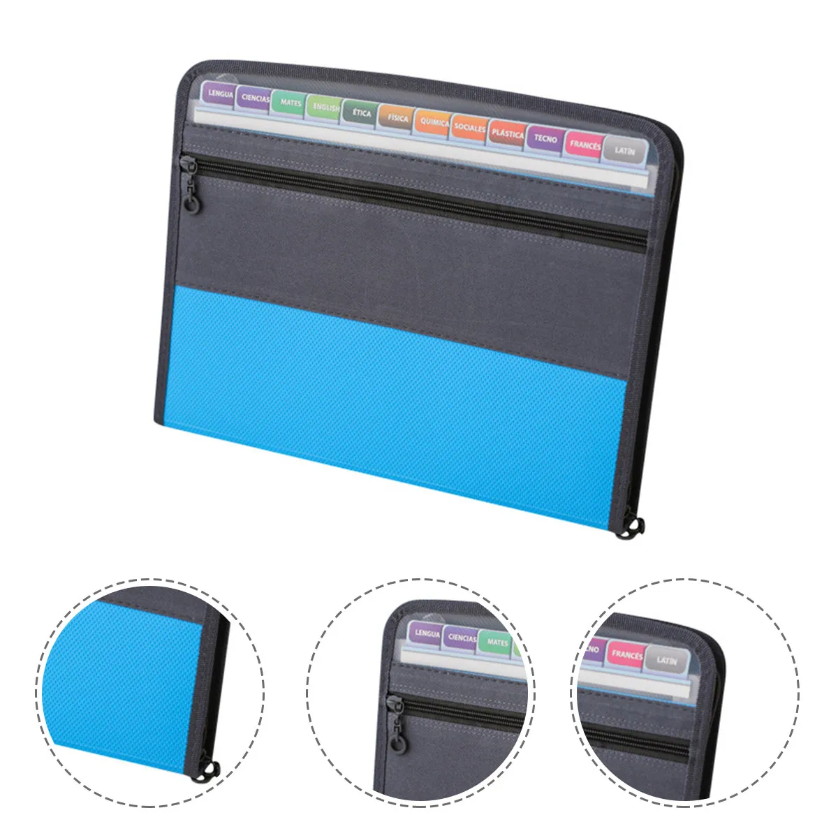 

13-Layer A4 Pockets Accordion Folder Expanding Document Organizer Lightweight Unbreakable Plastic for Receipts Checks Files Pens