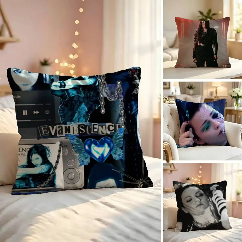 E-Evanescence Fallen A-Amy Lee Pillow Case Sofa Living Room for Bedroom Headboard Backrest Cushion Square Cushion Nap Time