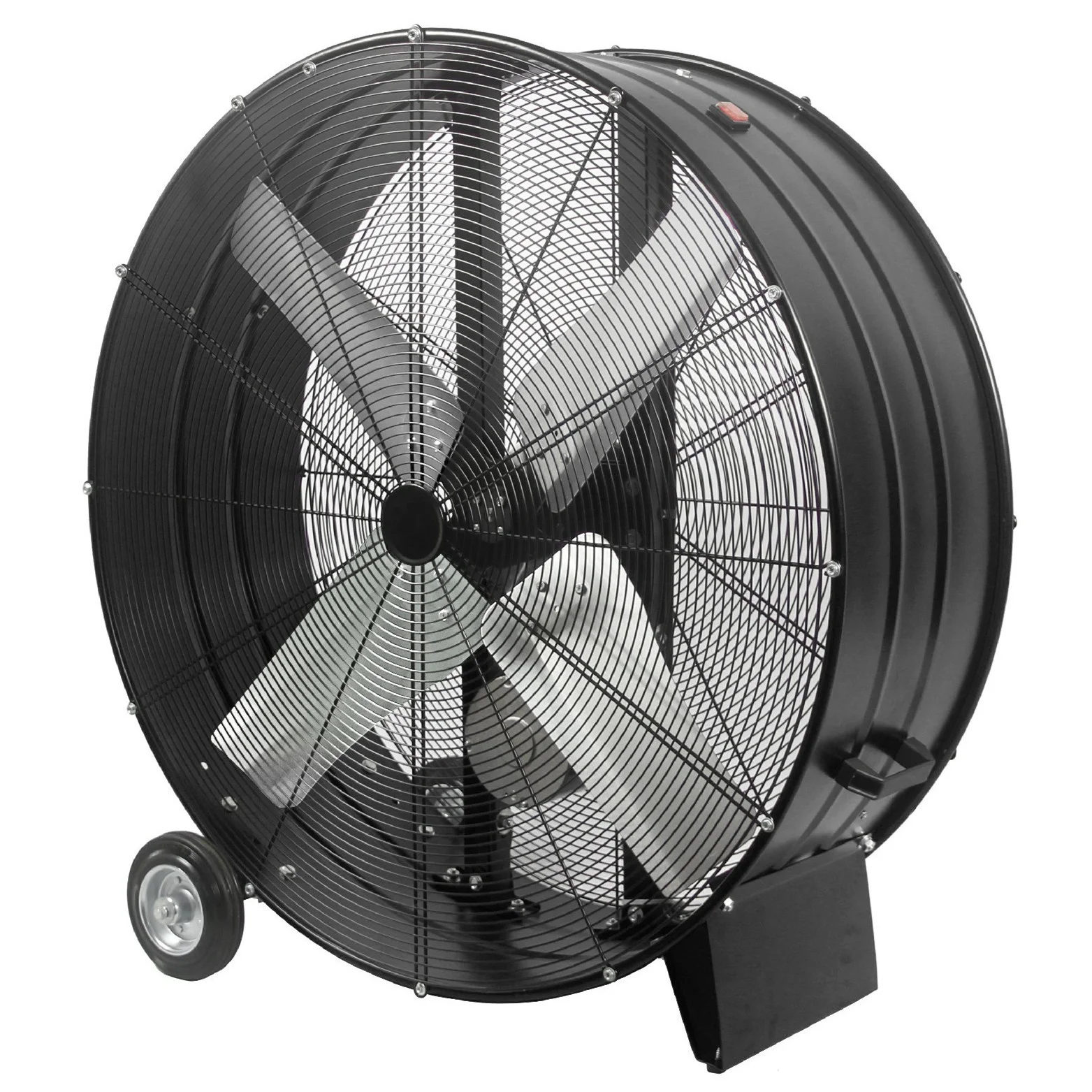 Velocity Heavy Duty Industriële Metalen Riemaandrijving Koeling Luchtvloer Mobiele Drumventilator 110V 120V 36" 42" 48" industriële Hoge