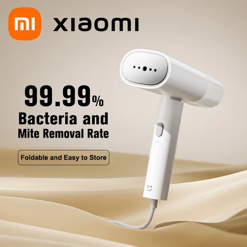 Imagen 2 del producto XIAOMI MIJIA-vaporizador de ropa portátil, 2 planchas, limpiador a vapor eléctrico para el hogar, portátil, plegable, eliminación de ácaros, máquina de planchar plana