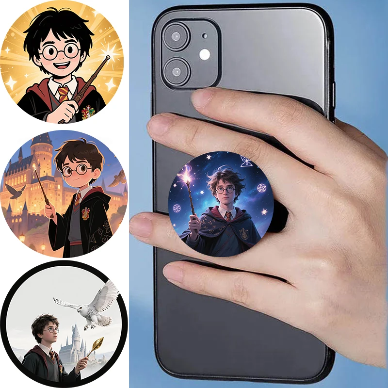 

Mobile Phone Holder Popping H-Harry Potter Socket Circular Ring Holder Smart Phone Holder Extended Mobile Support For iPhone