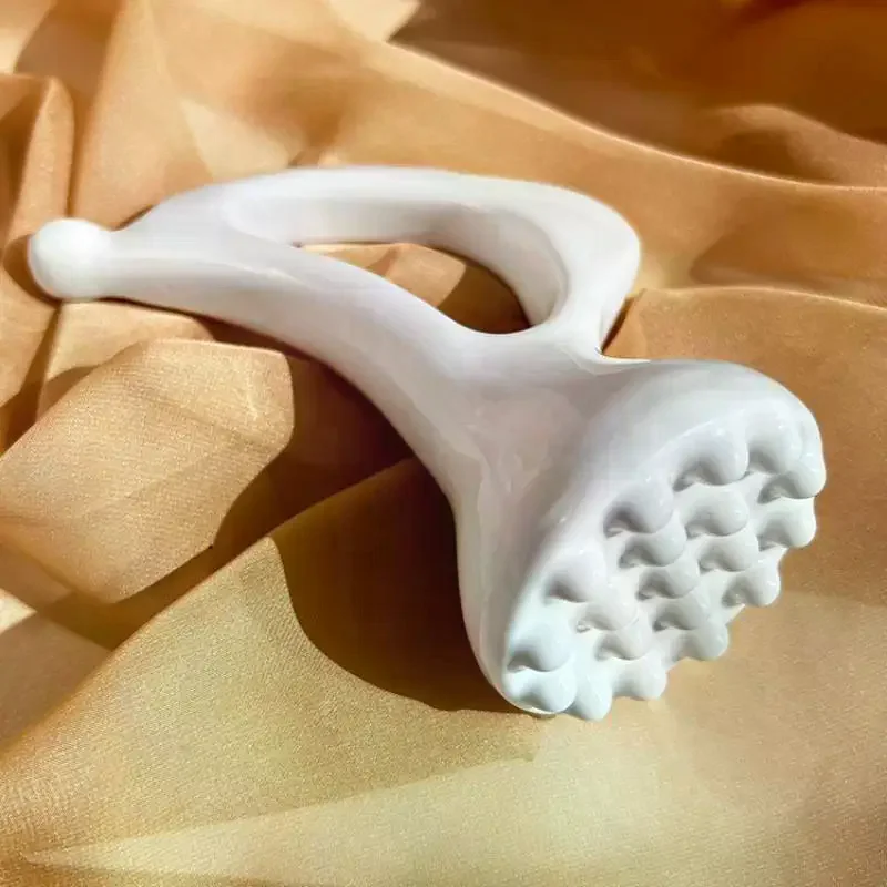 Gua Sha Board Skin Scraping Tools Face Massager Whole Body Carving Body Guasha, Body Massage Tool Ceramic