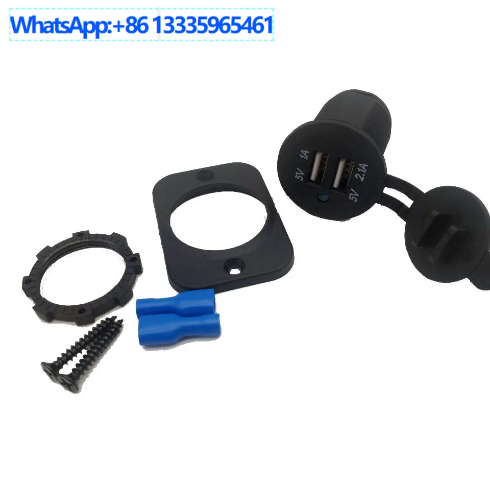 10-uds-fabricante-de-piezas-de-automovil-motocicleta-de-coche-carga-de-coche-placa-de-goma-de-un-orificio-instalada-31a-rv-cargador-de-coche-modificado-usb