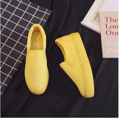 Shengxuanny New Canvas Shoes Women\'s slip-on shoes summer autumn breathable Purple casual shoes trend student sports shoes