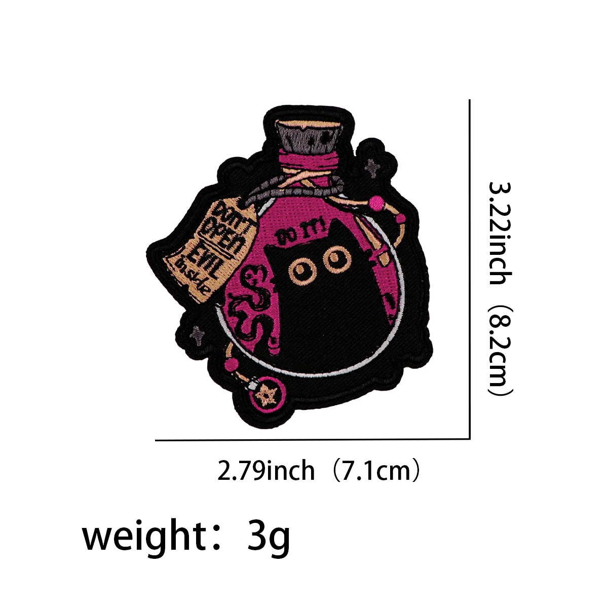 Cute Cartoon Magic Cat Embroidered Apparel Badges Iron On Patch Sewing On Patches DIY Patch Ironing Stickers Clothes Accessories