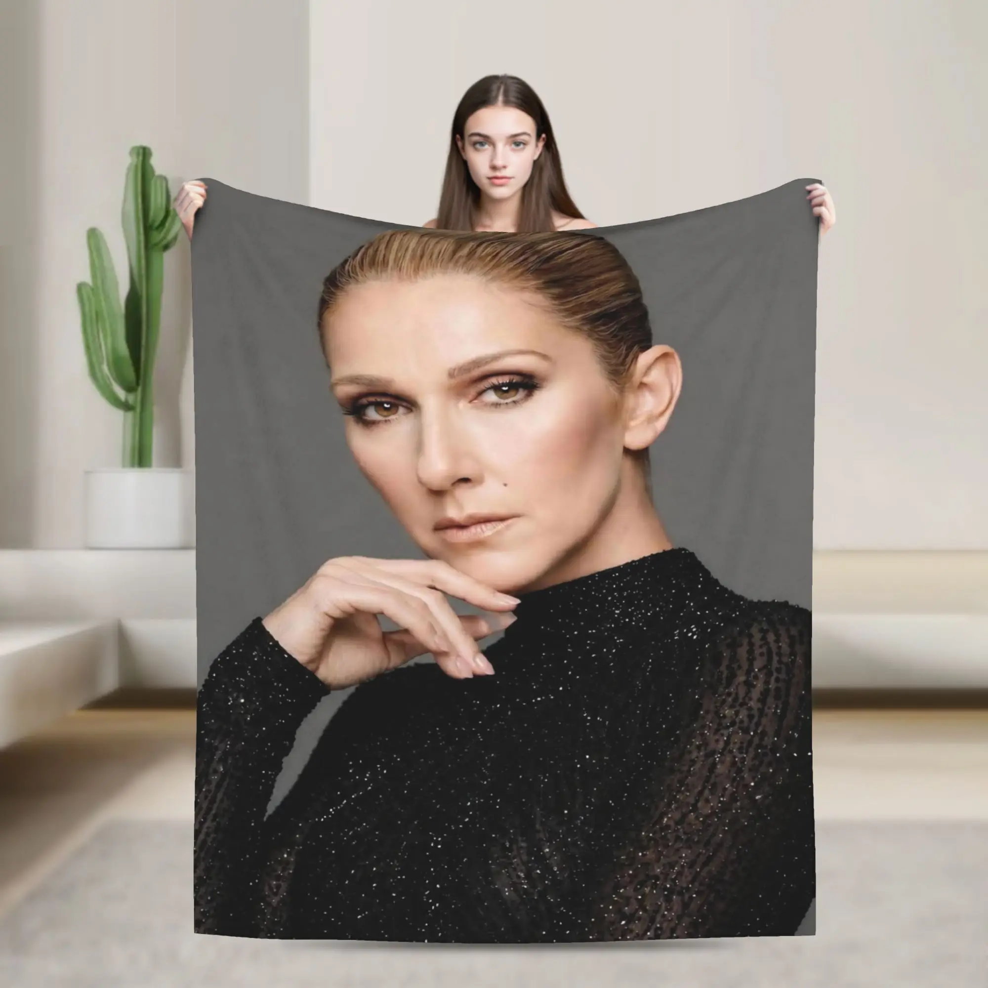 Celines Dions Paris 2026 Tour Blanket Super Soft Cozy  Throw Blankets for Couch 50x60 Inch Multiple Sizes Bedspread