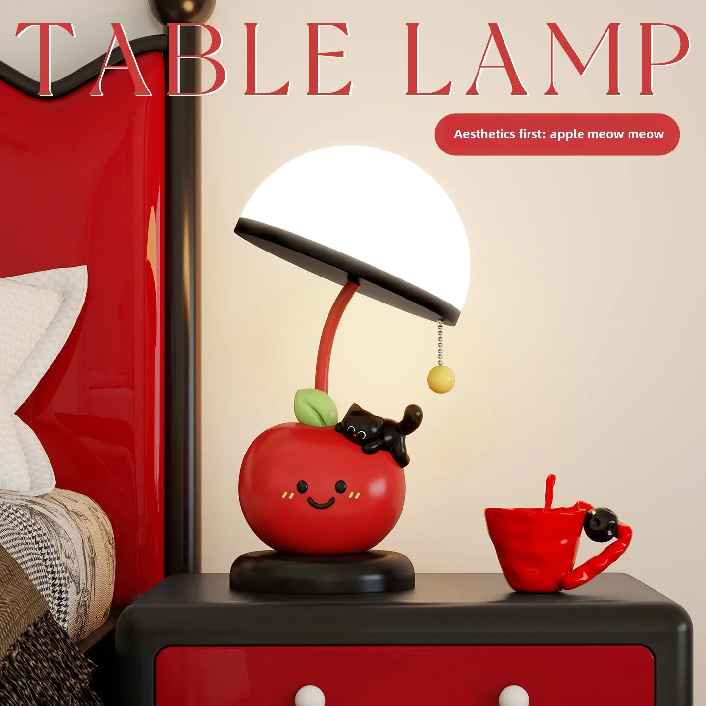 Cute desk lamp, children's room ornament, birthday gift for friends and besties, housewarming gift, bedroom bedside lamp