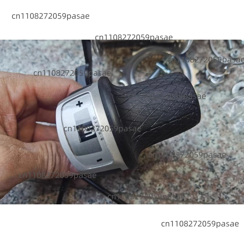 Bicycle Internal 5-Speed High-Gloss Polished Aluminum Alloy Hub with Integrated Quick-Release Axle