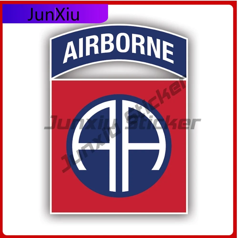 

82nd Airborne Division Sticker Creative Decals Fort Bragg Nc Parachute Assault Auto Decor Car Sticker Vinyl Decal Waterproof