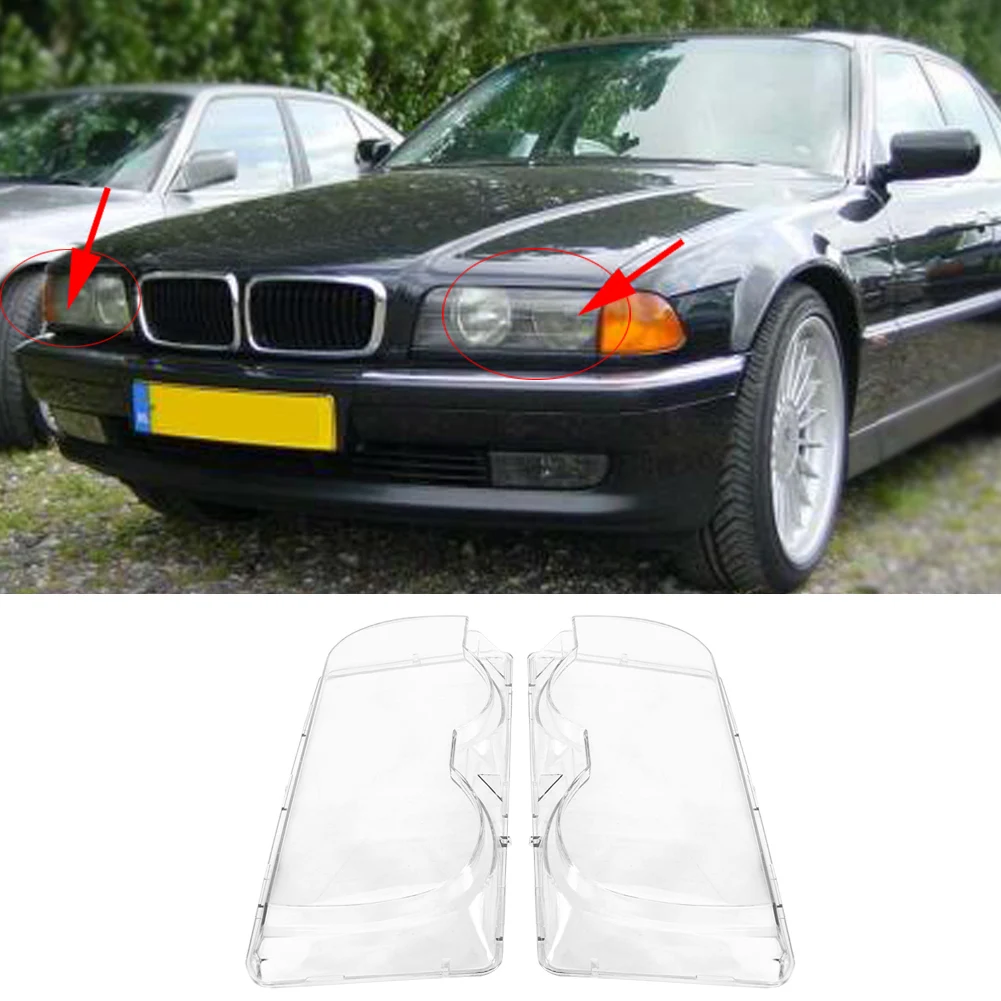 

Headlamp Clear Lens 1 Pair Headlight Headlamp Clear Lens Cover for E38 728i 730i 735i 740i 1999-2001 Headlight Lens Cover