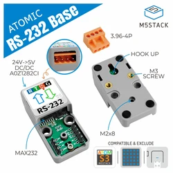 M5Stack Official ATOMIC RS232 Base W/O Atom Lite TTL-RS232 Level Converter MAX232