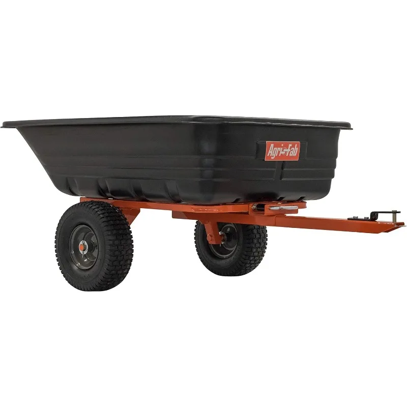 Inc 45-0552, 700-Pound, Poly Dump/Swivel Cart, Black/Orange