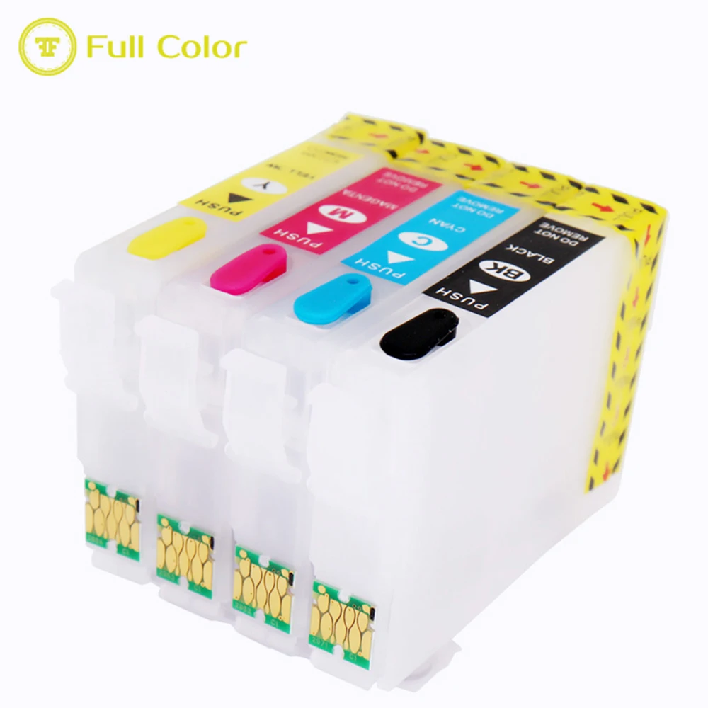 

FULLCOLOR T04E REFILLABLE EMPTY CARTRIDGE WITH AUTO RESET CHIP For Epson WF-2831 WF-2851 XP-2101 XP-4101
