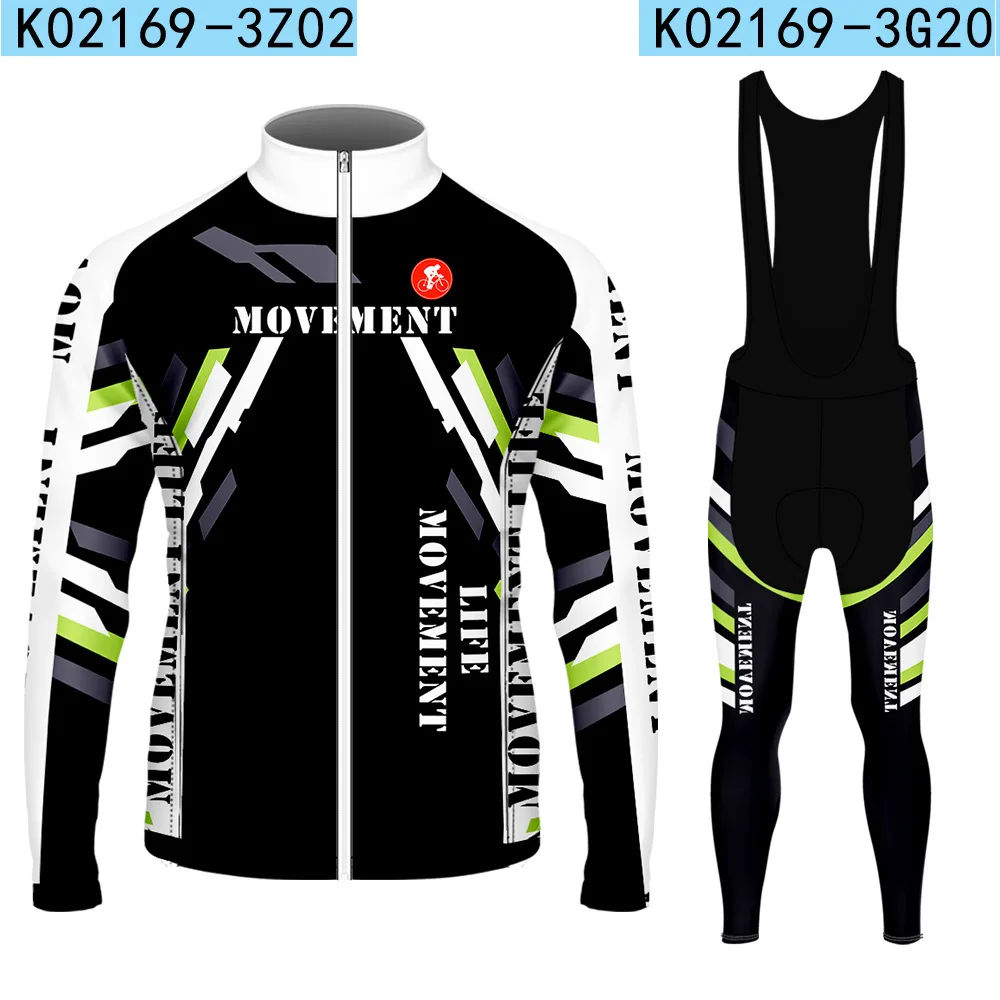 

Man's Black Print Cycling Jersey Set Breathable Cycling Clothes Bicycle Top And Pant Set MTB Uniform Bike Clothing Ropa Ciclismo