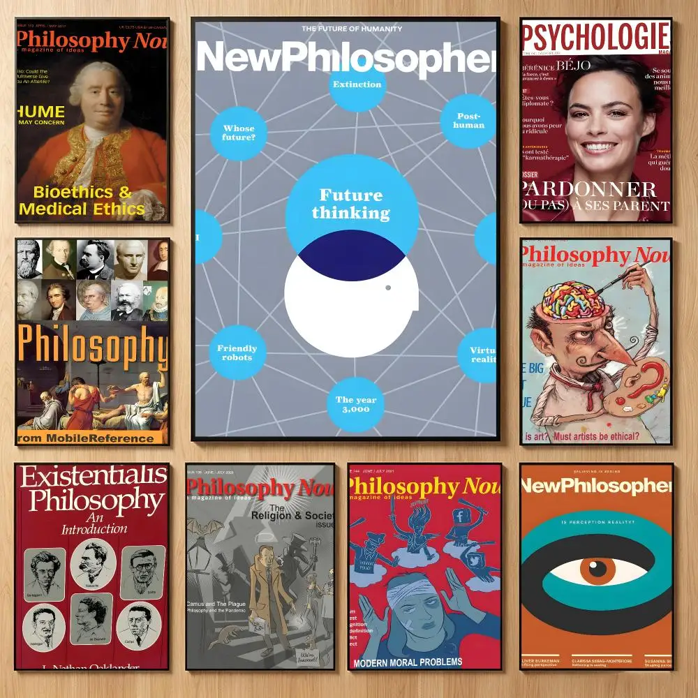 Scholarly Publication P-Philosophical Transactions Poster Classic Self-Adhesive PP Wall Sticker for Living Room Bar Decor Gift
