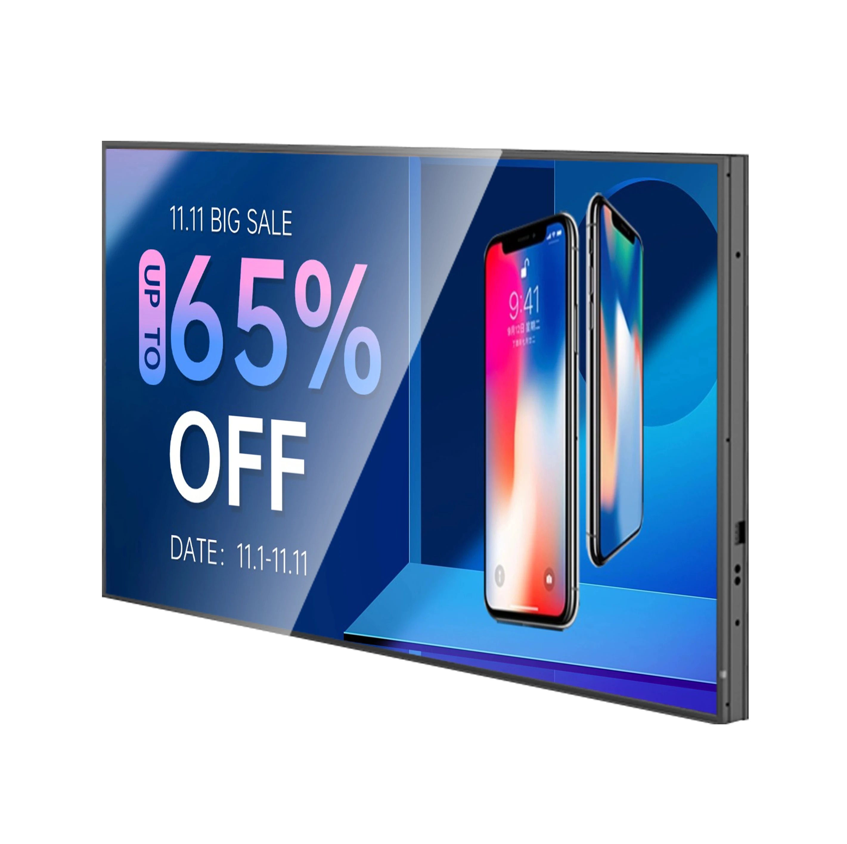 

Высокояркий двойной экран, подвесная реклама, розничный магазин, рекламная цифровая вывеска, ЖК-цифровой дисплей