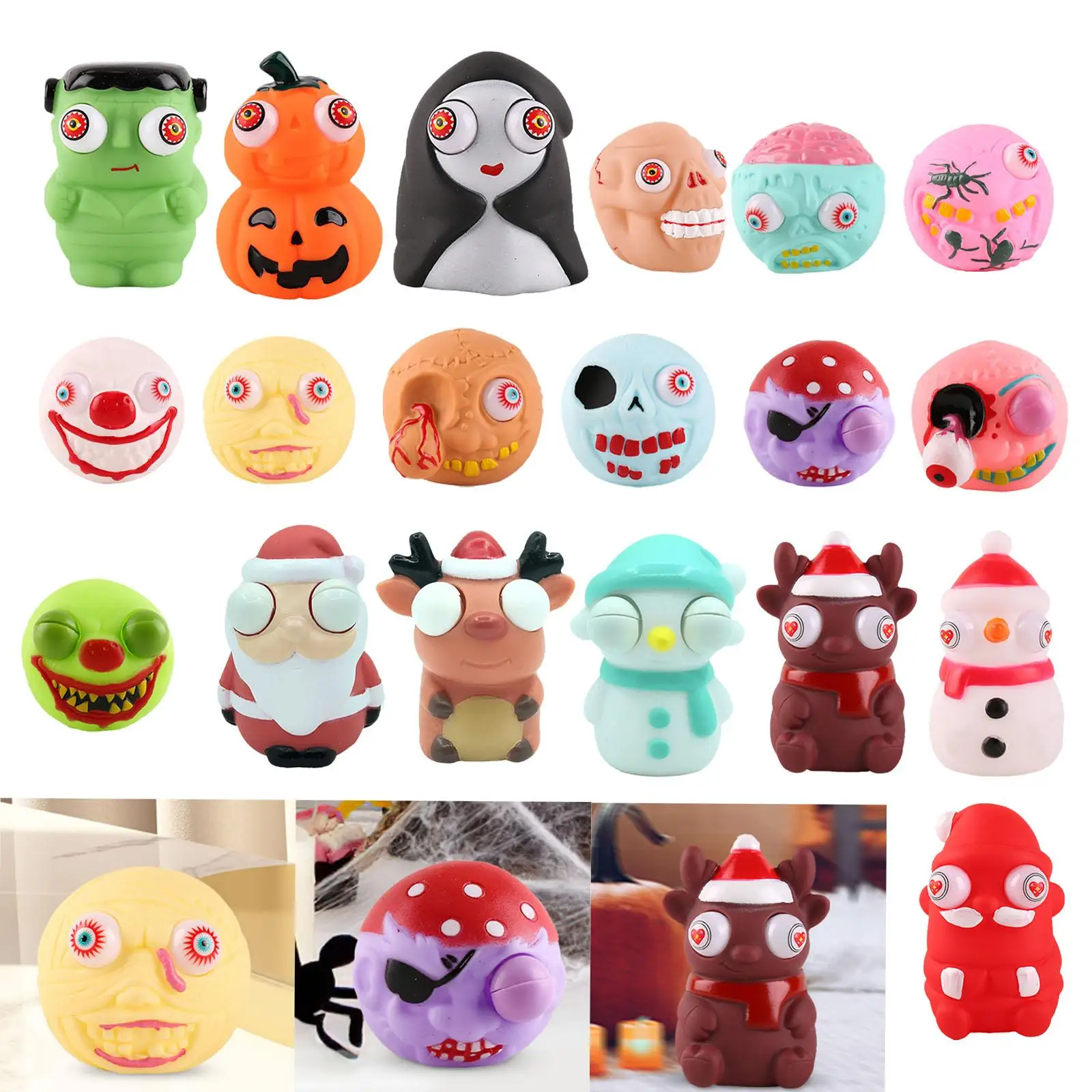 Olho popping brinquedo festa favor brinquedo de descompressão explosão para fora olhos squeezy brinquedo decoração de halloween para adultos crianças aniversário