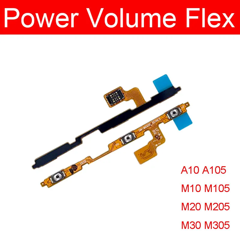 Power Volume Flex Cable For Samsung Galaxy A10 A20 A30 A40 A50 A60 A70 A90 A105 A205F A305F A405F M10 M20 M30 M105 M205 M305