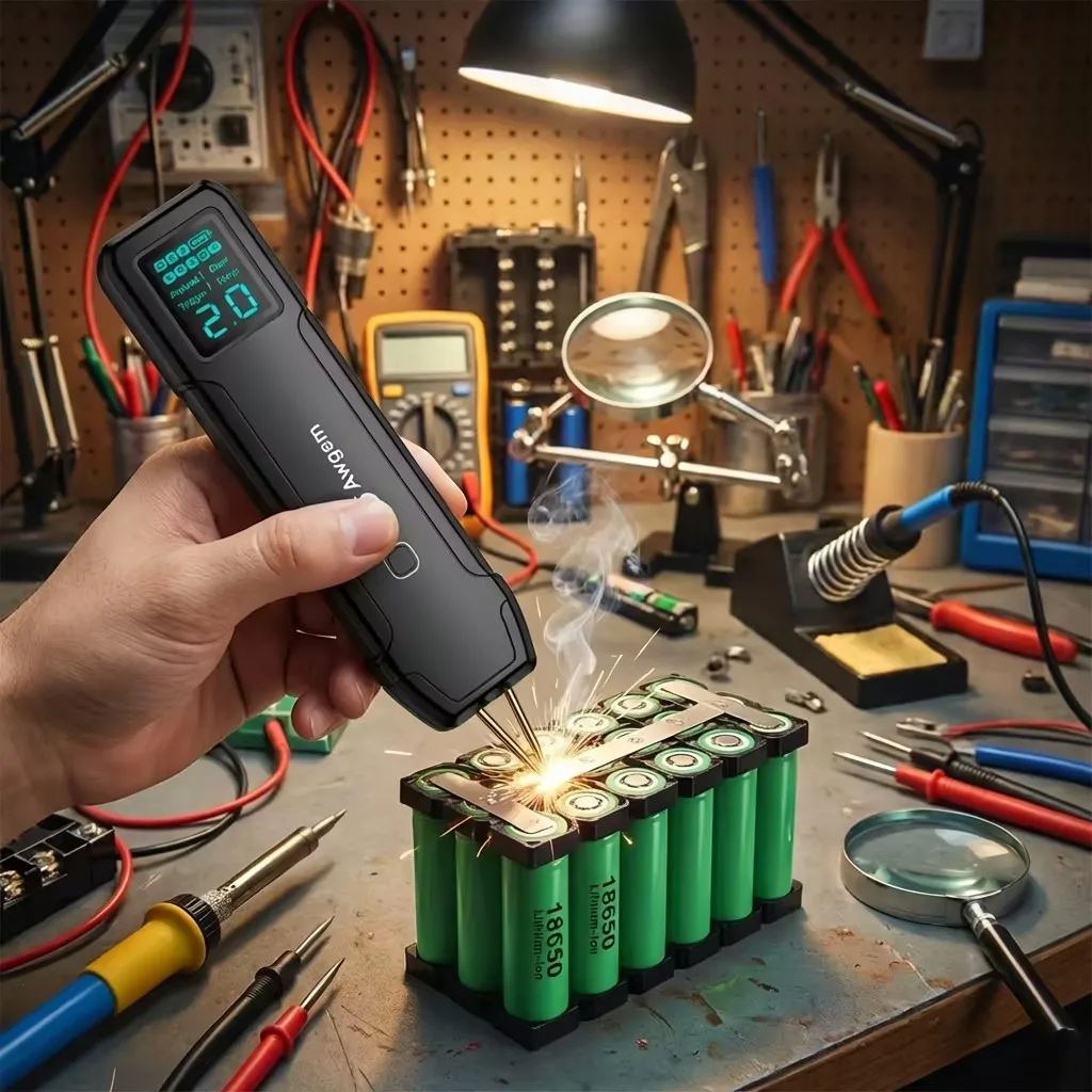 

Awgem SH2 DIY Portable Handheld Battery Spot Welder for 18650 Lithium Battery, Nickel Strip and Nickel Belt Welding