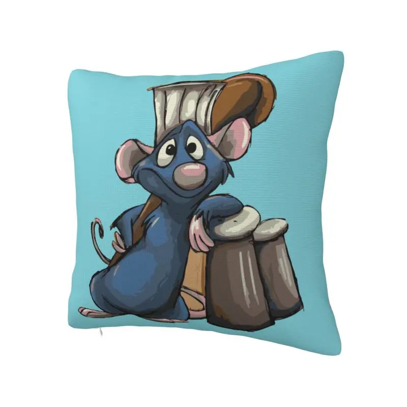 Little Chef Ratatouille Remy Throw Pillow Covers Decoracion Print Sofa Chair Cushion Cover Polyester Soft Pillowcase Dakimakura