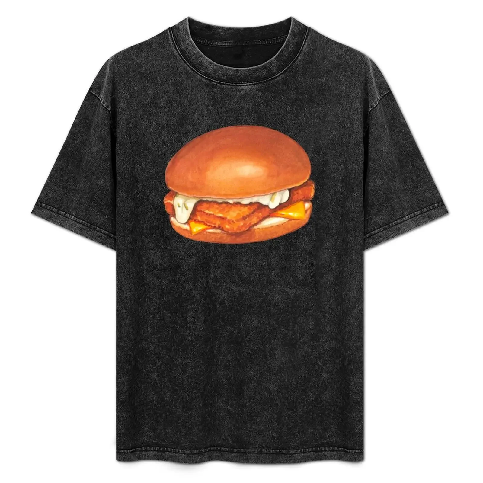 

Fish Sandwich Pattern - Blue T-Shirt t shirts for man pack white cotton t shirt man T-Shirt