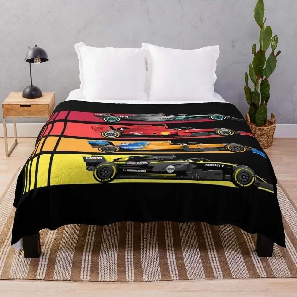 Grand Prix Formula Cars 2023 Throw Blanket Blankets For Sofas Luxury Throw Sofa Quilt Blankets