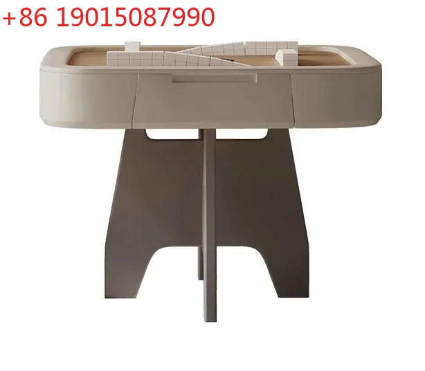 Fully automatic high-end solid wood rotatable desktop mahjong machine dining table dual-purpose multi-functional small apartment