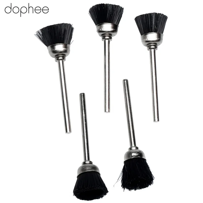 20PCS 3mm Shank Mandrel Metal Stiff Abrasive Wheel Nylon Cup Brush Polishing Buffing Wheel Rotary Tool Dremel Accessories dophee