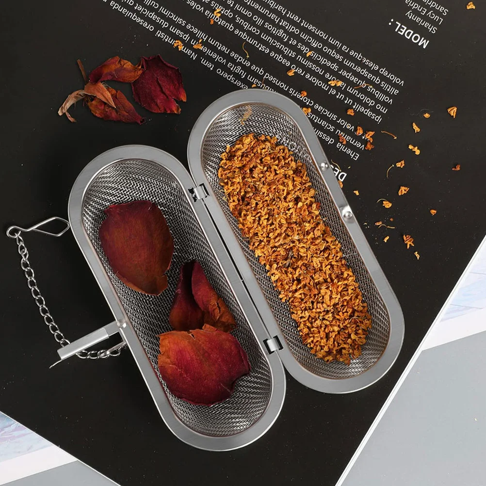 

3Pcs Stainless Steel Tea Strainer Long Strip Design for Mugs Pots Loose Leaf Tea Infuser Drip Tray Spice Basket