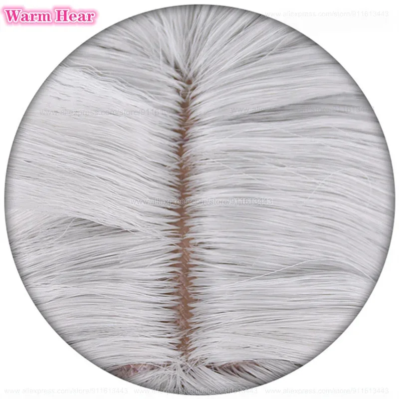 لعبة HSR Phainon الاصطناعية قصيرة 32 سنتيمتر فضي رمادي تأثيري أنيمي مقاومة للحرارة الشعر هالوين حزب الباروكات CXG7;L;87;KH;8