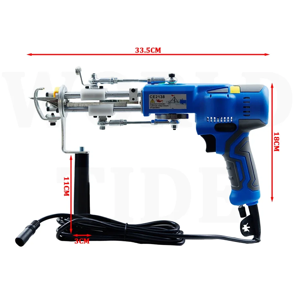 AK تلمم بندقية 2 في 1 مجموعة السجاد الكهربائي تلمم بندقية السجاد الكهربائي Tapis الحياكة تلمم مسدس النسيج يتدفقون البساط آلة #2