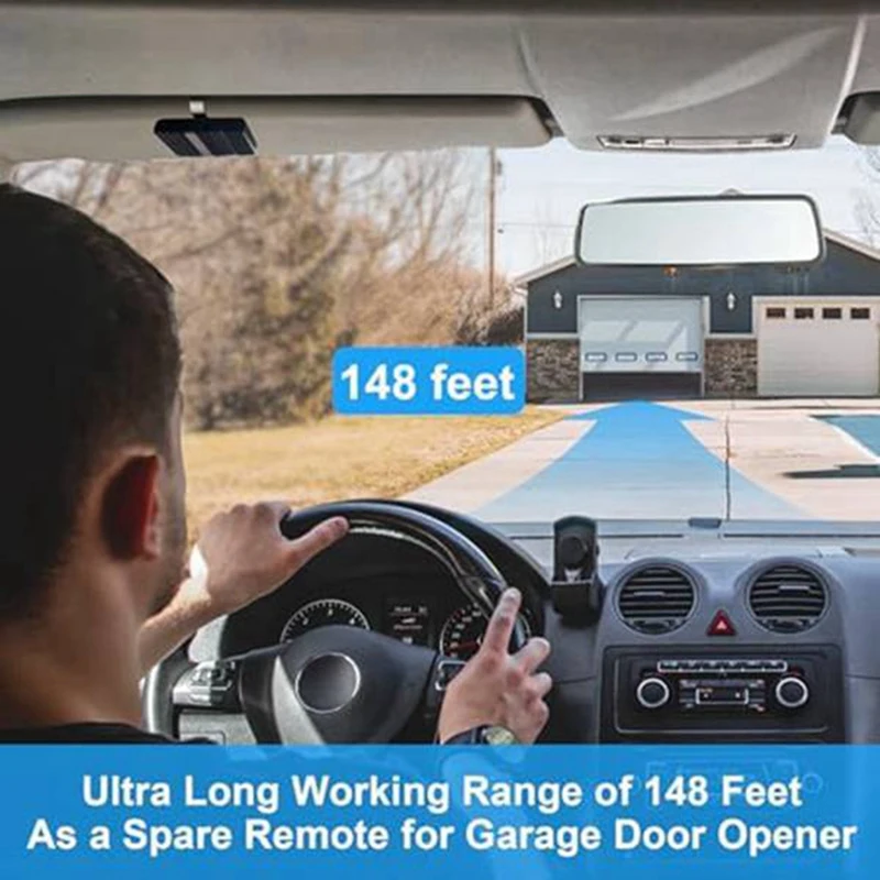 2Pcs 9/12 Dip Garage Door Opener Remote For 390MHZ Overhead Door Opener Switch For GT90-1 MAT90 GT912 G220 AT90 AT95