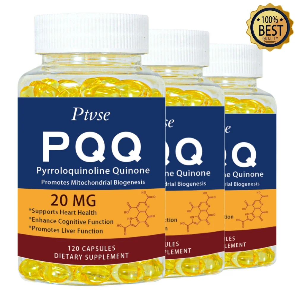 

Ptvse PQQ 20 Mg Capsules|for Vascular,Heart & Joint Function|May Help With Decreased Sleep&Cognitive Function Brain Supplements