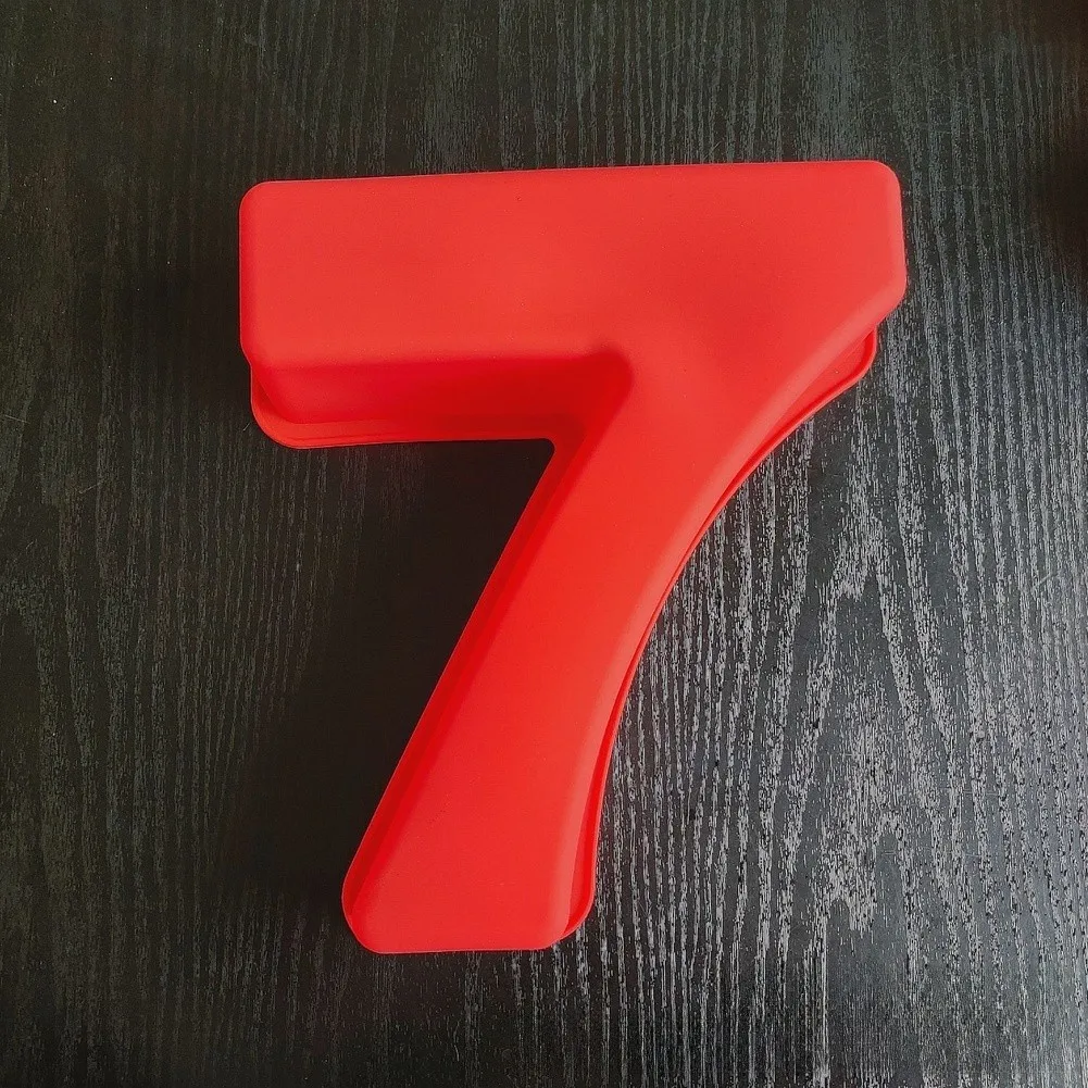 10 Inch Silicone Number Cake Molds 9pcs Set Digits 0 1 2 3 4 5 6 7 8 for Birthday Cake Baking Tool Heat Resistant