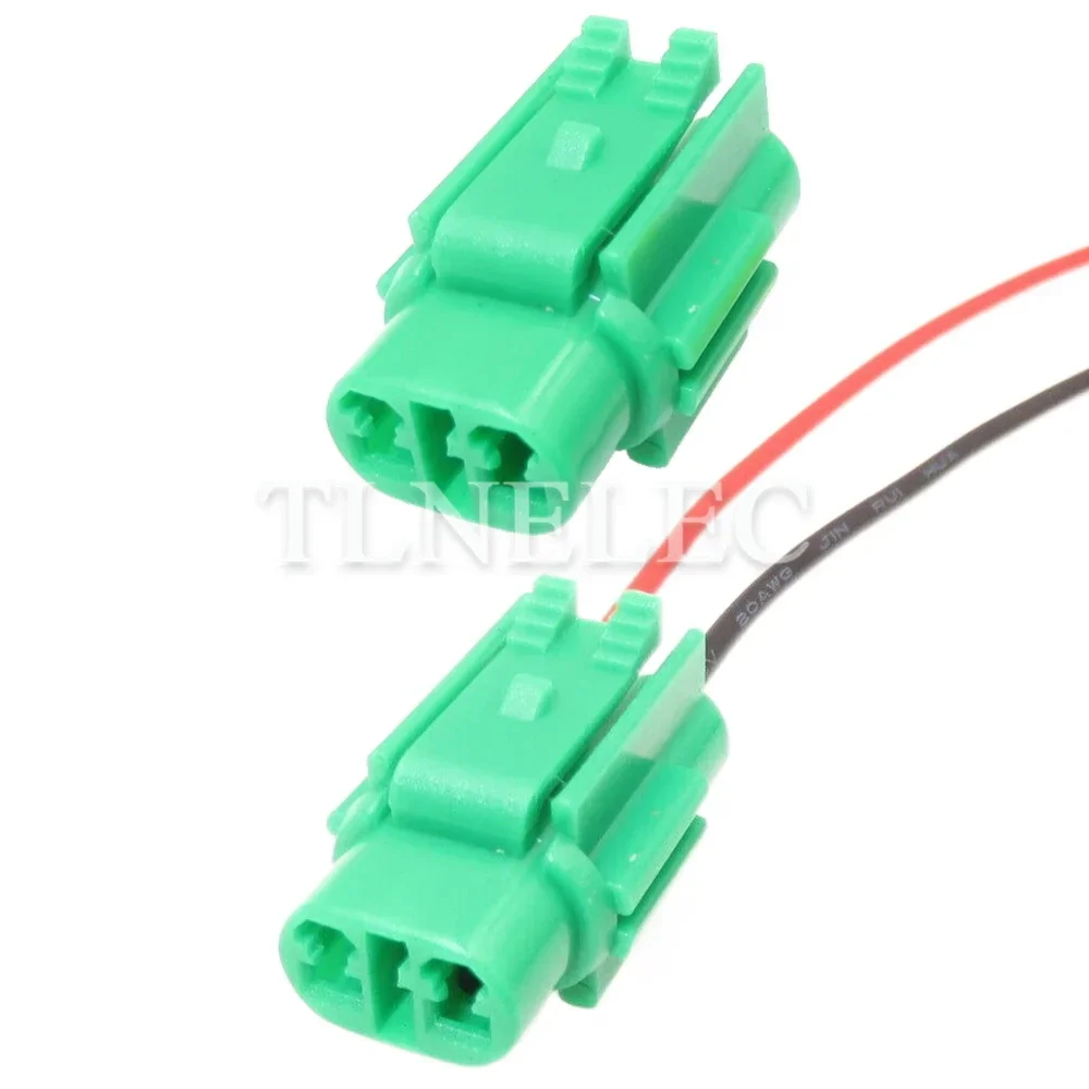 Soket Lampu Belakang Mobil 2 Pin Tertutup dengan Kabel, Konektor Kabel Mobil Untuk Toyota 6180-2591