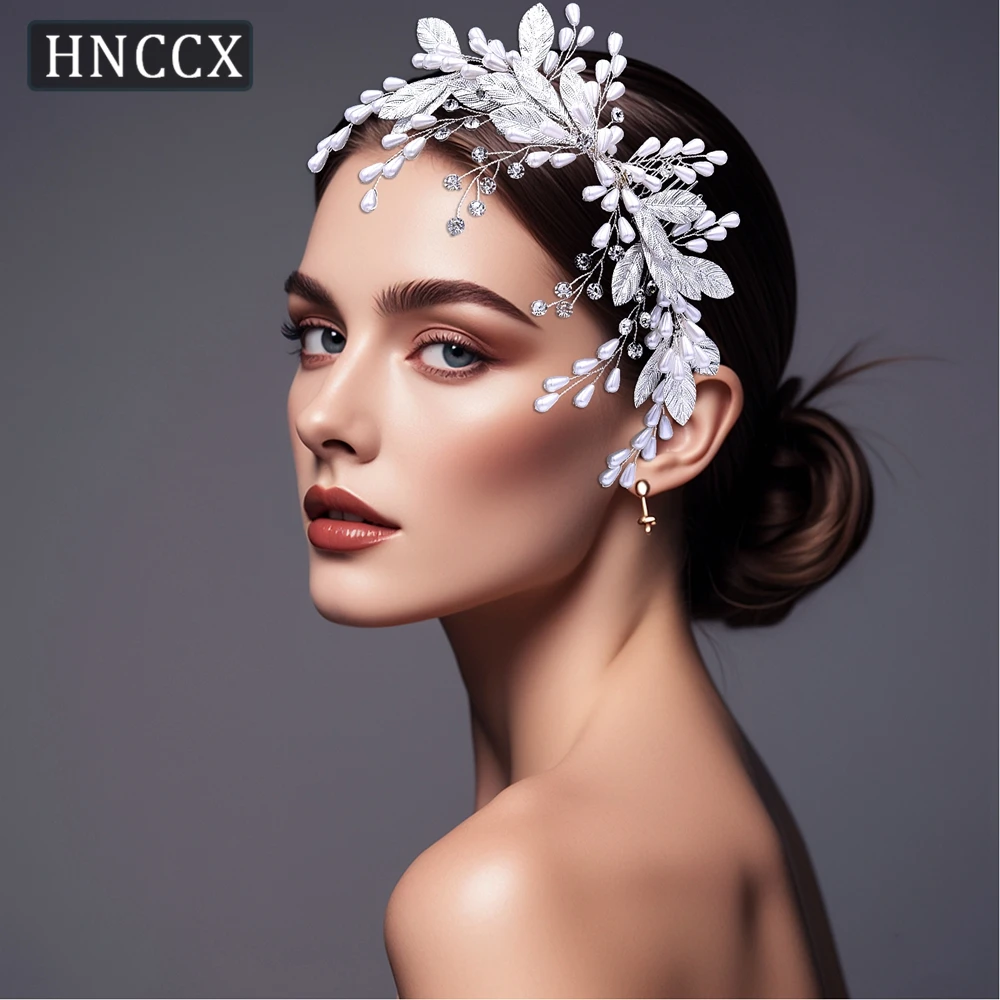 HNCCX Alloy Comb Rhinestone Bridal Wedding Silver Color Elegant Wedding Items Headwear Party Jewelry Bridesmaid Gift CP680