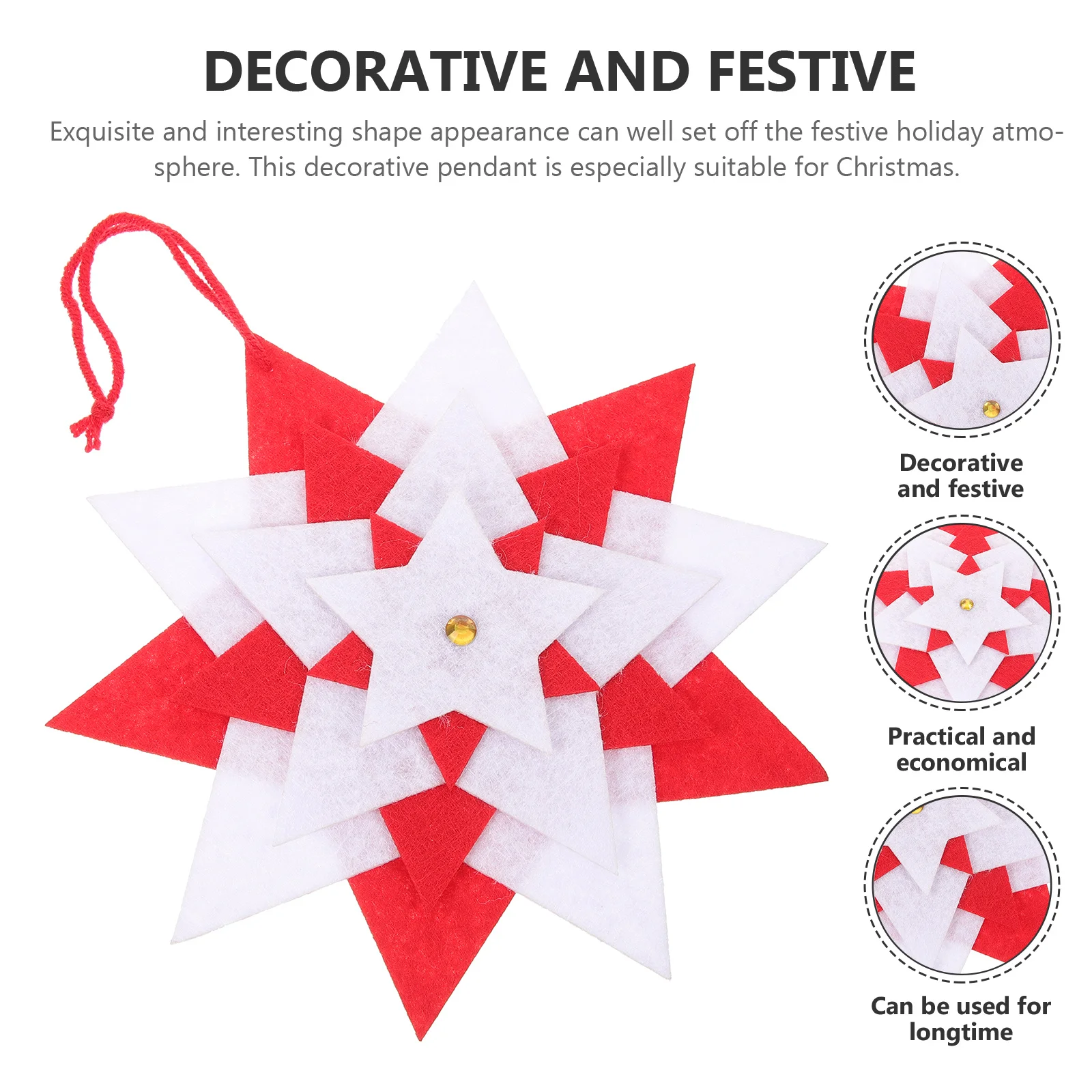 

Xmas Tree Hanging Decor Christmas Pendant Ornament Small Compact Design for Tree Scene Decoration Festive Atmosphere Reusable