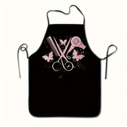Hair Stylist Salon Apron with Fashion Print, Pack of 1 - Kitchen Apron, Essential Cooking Apron for Home Use