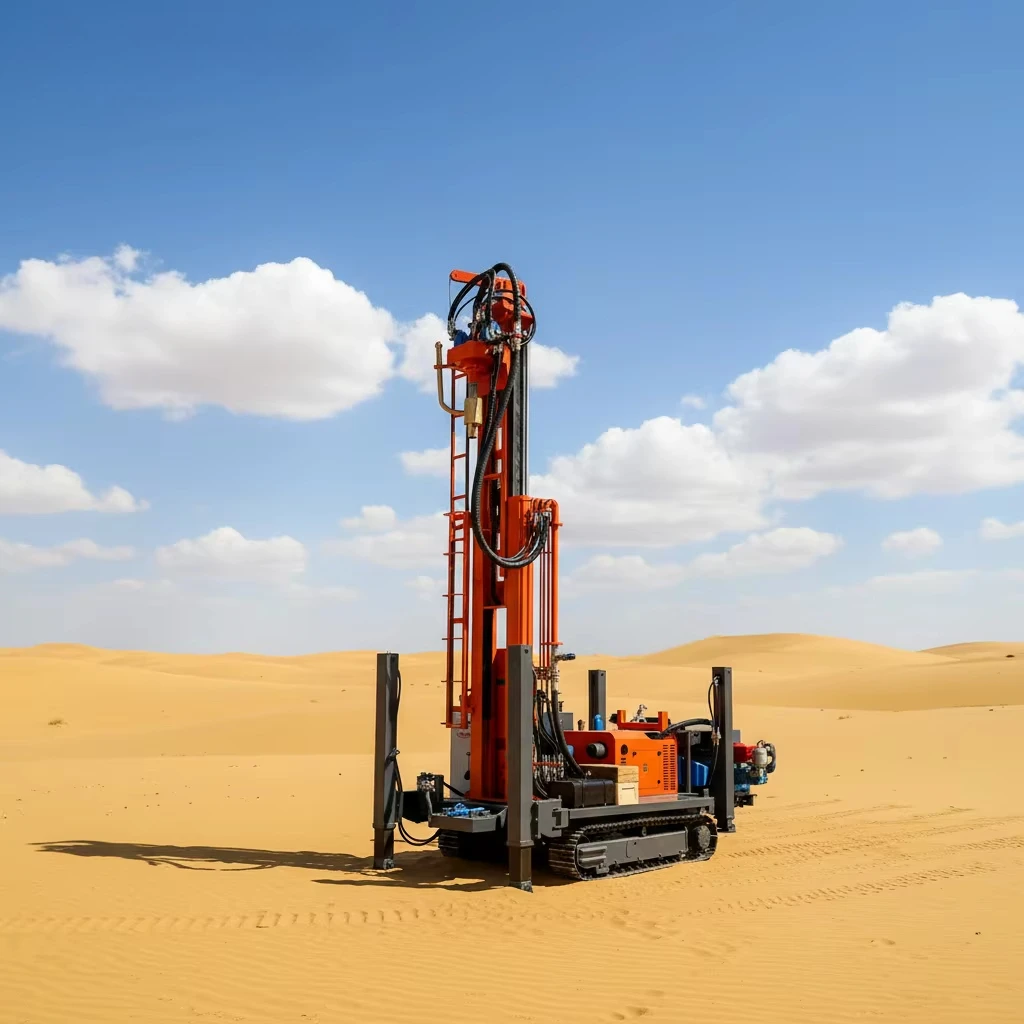 China Manufacturer Mobile Hydraulic Portable Water Well Drilling Rig Machine for Farm Agricultural Water Drilling