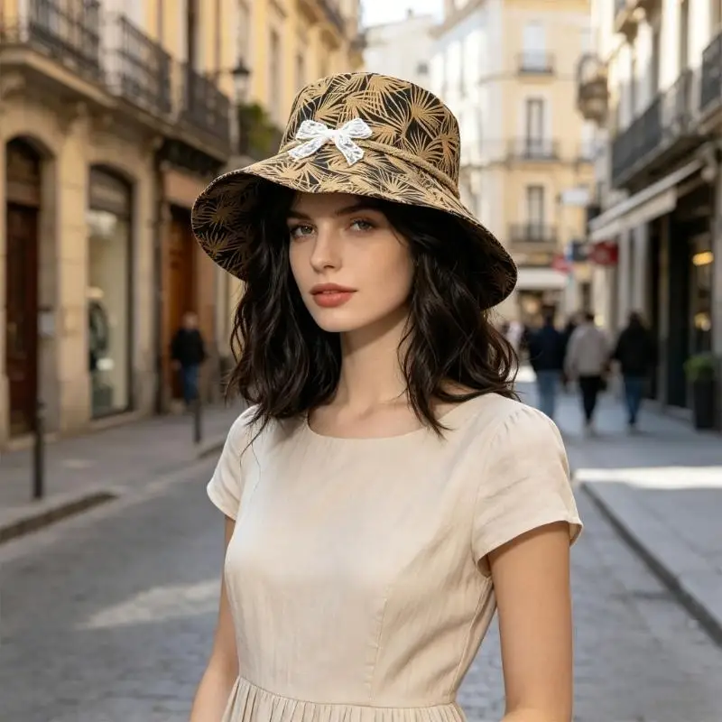 2025 New Fisherman Hat Summer Bucket Hat for Hiking and Beach Walks with Face Shade