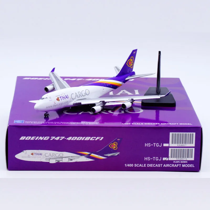 

XX40017A Alloy Collectible Plane Gift JC Wings 1:400 Thai Cargo Boeing 747-400(BCF) Diecast Aircraft Jet Model HS-TGJ Flaps Down