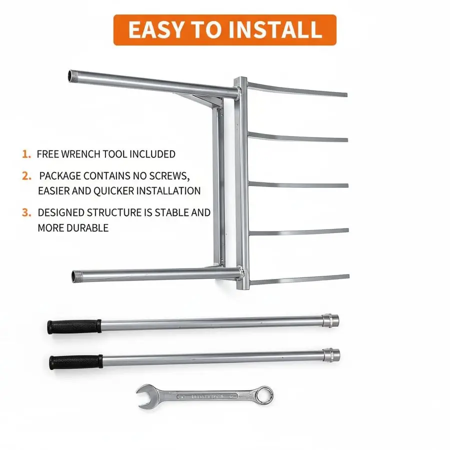 شوكة واسعة للخدمة الشاقة للحديقة مصنوعة بشكل قوي لمتانة دائمة وتخفيف وتهوية التربة الطينية على المزارع وفي الحدائق المنزلية