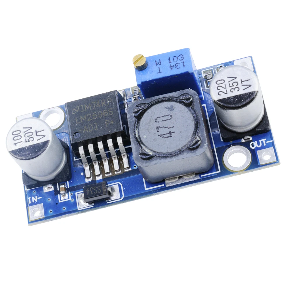 LM2596ADJ 3.2V-35V DC-DC Adjustable Step-down Voltage Regulator Power Supply Module Board 3A Buck Converter LM2596