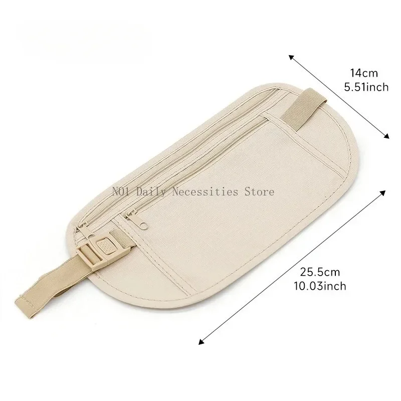 Running Waist Bag, Invisible Travel Waist Bag, Passport, Money Belt Bag, Hidden Safe Wallet, Gift Bag, Money Bag