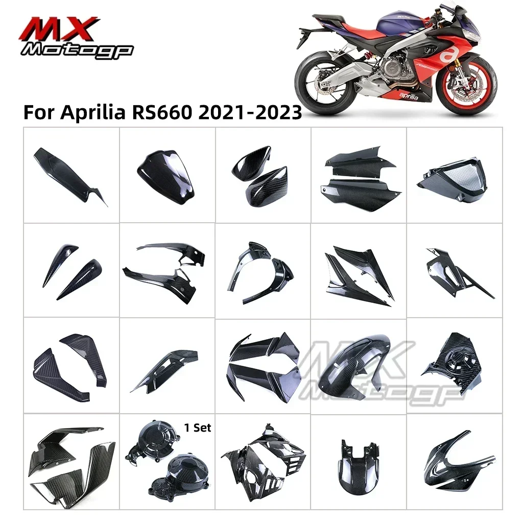 For Aprilia RS660 RS 660 2021 2022 2023 Full Carbon Fiber Motorcycle Fairing Kits Guard Cowl Protection Modified Accessories