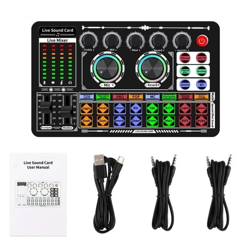 OEM Replacement 1 Set Live Sound Card F999 High Quality Recording Equipment For Live Broadcasts